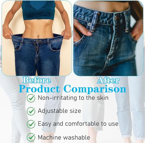 Adjuster Jean Tightener for Waist Pant, 10sets Elastic for Sewing, Button Extenders for Jeans, Pants Button Tightener & Waistband Extenders, Jean Buttons for Loose Jeans in Saudi Arabia