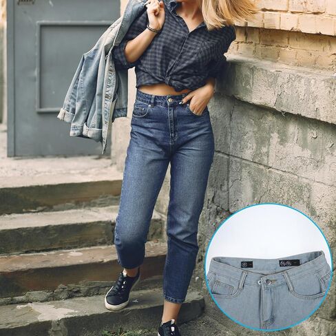 Adjuster Jean Tightener for Waist Pant, 10sets Elastic for Sewing, Button Extenders for Jeans, Pants Button Tightener & Waistband Extenders, Jean Buttons for Loose Jeans in Saudi Arabia