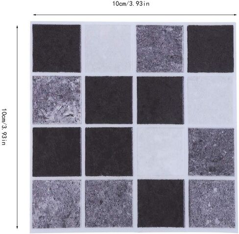 18pcs Mosaic Tile Transfer Stickers, Easy to Install,Reusable, for Bathroom and Kitchen (MTS008) in Saudi Arabia