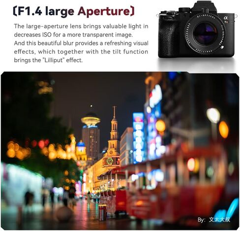 عدسة كاميرات بدون مراة بفتحة كبيرة F0.95 مقاس 35 ملم F0.95 من تارتيسان لكاميرات كانون ار اف متوافقة مع R7 APS-C موديل R10 EOS R RP R5 R6 in Saudi Arabia