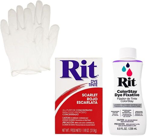 مسحوق صبغ Rit مع حزمة ColorStay Fixative - مجموعة الكل في واحد مع قفازات لتقليل نزيف اللون in Saudi Arabia