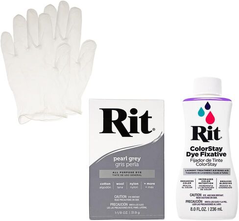 مسحوق صبغ Rit مع حزمة ColorStay Fixative - مجموعة الكل في واحد مع قفازات لتقليل نزيف اللون in Kuwait