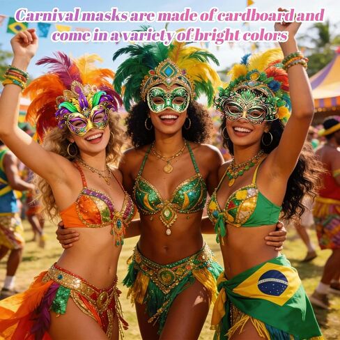 24 Pcs Masquerade Masks Pack Intended for Mardi Gras Masks Bulk Paper Vintage Carnival Mask for Masquerade Party Supplies for Women Man New Orleans Dress Up Photo Booth Prop Prom Decor Party Favors in Saudi Arabia