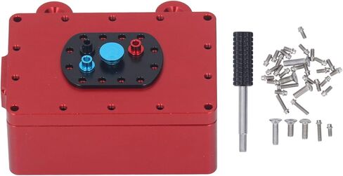 صندوق استقبال RC من سبائك الألومنيوم، صندوق استقبال زاحف RC 1/10، حافظة حماية معدنية محكمة الغلق لإلكترونيات السيارة SCX10 RC مع مقاومة الغبار والماء (أزرق) in Kuwait