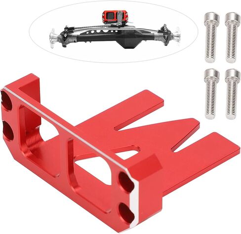 RC Servo Protector Aluminum Alloy Servo Guard for Axial VP 90018 90053 90046 1 10 RC CarBlack a Service and Exquisite Perfect Alloy Made It is Strong Aluminum Durable (Red) in Saudi Arabia