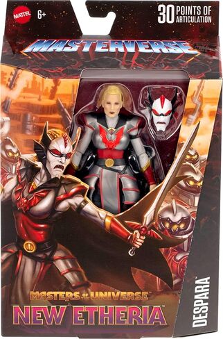 Masters of The Universe Masterverse Action Figure New Etheria Despara, 7 Inch Motu Toy, 30 Posable Joints, 2 Swords, Armor, Adora Head & Evil Mask in Saudi Arabia