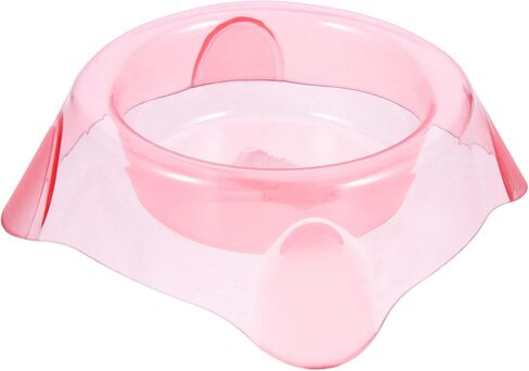 ibasenice Candy Color Crystal Pet Bowl Large Puppy Water Feeder Dog Food Dish Portable Cat Feeding Vessel for Home and Travel in Saudi Arabia