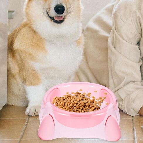 ibasenice Candy Color Crystal Pet Bowl Large Puppy Water Feeder Dog Food Dish Portable Cat Feeding Vessel for Home and Travel in Saudi Arabia