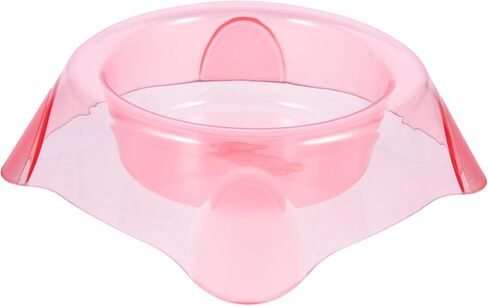 minkissy Candy Color Crystal Pet Food Bowl, Large Pink Dog Bowl and Cat Food Feeder, Portable Puppy Water and Feeding Dish for Indoor and Outdoor Use in Kuwait