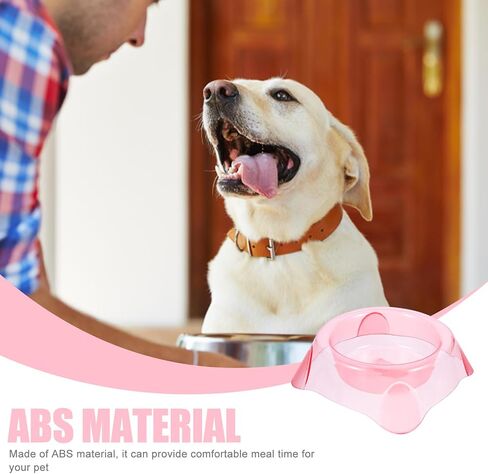 minkissy Candy Color Crystal Pet Food Bowl, Large Pink Dog Bowl and Cat Food Feeder, Portable Puppy Water and Feeding Dish for Indoor and Outdoor Use in Kuwait