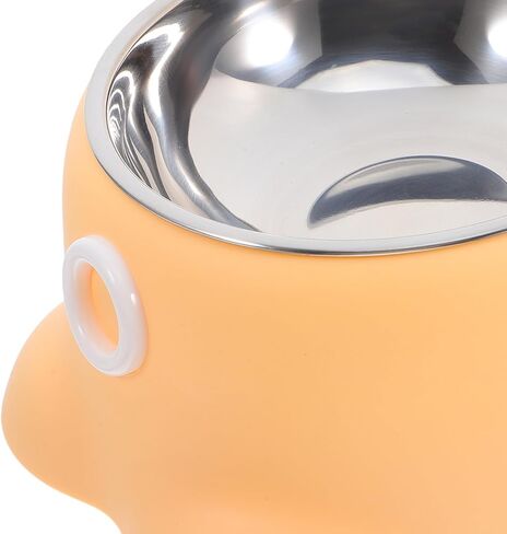 TOYANDONA Stainless Steel Pet Bowl Octopus Shape Anti-Spill Non-Tipping Small Dog Water Bowl Portable Indoor Outdoor Cat Feeding Dish in Saudi Arabia