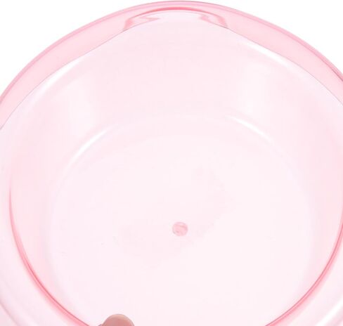 Toyvian Candy Color Crystal Pet Dog Food Bowl, Large Pink Dog Feeder and Water Dish, Portable Pet Food Container for Puppies and Cats in Saudi Arabia