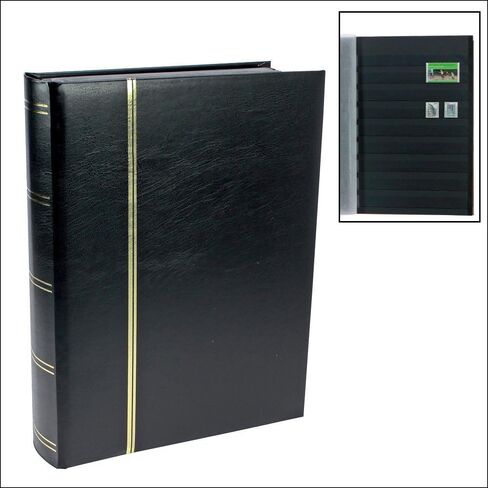Stamp Album Stockbook Premium - 64 Black Pages - Black in Saudi Arabia