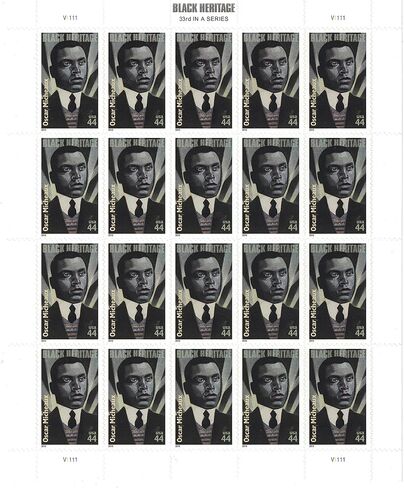 Oscar Micheaux Black Heritage Sheet of Twenty 44 Cent Stamps Scott 4464 in Saudi Arabia