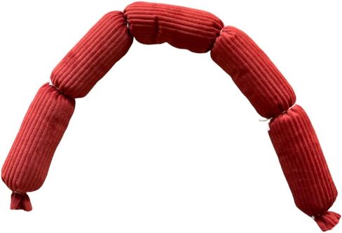 لعبة لوكوم المصنوعة يدويًا من القطيفة على شكل سجق للكلاب - خالية من الصرير، نسيج عضوي 100%، لعبة ناعمة وهادئة للكلاب الصغيرة والمتوسطة in Kuwait