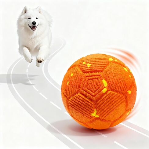 Smart Interactive Dog Ball, Dog Soccer Ball, Auto-Rolling, Bouncing and Rotating with Chew-Resistant E-TPU Material, IP54 Waterproof for Medium and Large Dogs (Blue) in Saudi Arabia