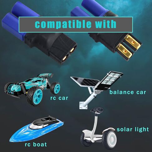 زوجان من محول موصل بطارية ليبو RC متوافق مع بطارية ليبو TRX/Traxxas، موصل محول شاحن بطارية RC ذكر أنثى EC5 in Kuwait