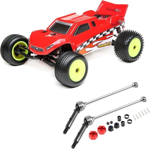 طقم عمود محرك GLOBACT RC CVD 20Crmo Steel لـ Losi 1/16 Mini-B 1/18 Mini-T RC أجزاء ترقية شاحنة عربات التي تجرها الدواب MIP20060 (أحمر) in Saudi Arabia