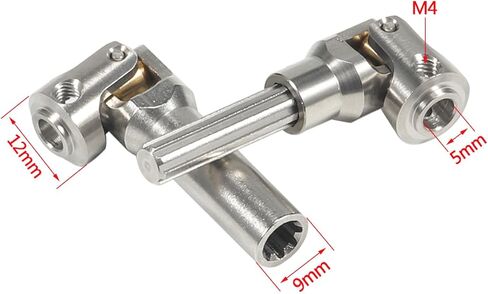 1/10 RC Drive Shaft,Stainless Steel Drive Shaft 5mm Universal Joint Driveshaft for 1/10 RC Rigs Crawler SCX10 Pro TRX4 High Trail TF2 VS4-10 CC02 (68.8-78mm) in Saudi Arabia