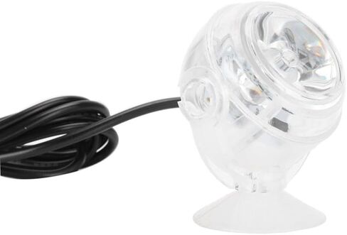 LED حوض السمك ضوء مقاوم للماء التدرج بقعة ضوء غاطسة خزان الأسماك الإضاءة مع كوب الشفط لديكور مياه البحر العذبة (الولايات المتحدة التوصيل الملونة) in Kuwait