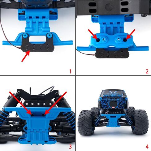 مجموعة مصابيح LED أمامية وخلفية 1/10 لأجزاء ترقية 1/10 ARRMA Gorgon in Kuwait