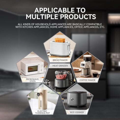 4 Pack Cord Organizer for Kitchen Appliances, Cord Holder stick on, Small Kitchen Cord keeper, Adhesive Cord Winder for Pressure Cooker, Mixer, Blender, Toaster, Air Fryer, Grey in Saudi Arabia