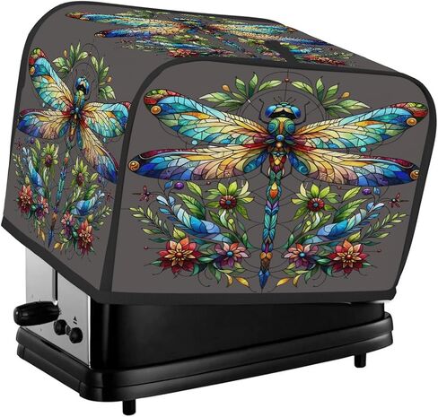 4 Slice Cartoon Dwarf Coffee Brown Kitchen Toaster Cover Dust Fingerprint Bread Maker Cover Bakeware Protector Washable Appliance Covers Kitchen Accessories For Home Table Decor Women Gifts in Saudi Arabia