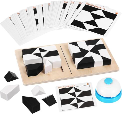 Vaguelly Hidden Building Puzzle Block Toy,Brain Teaser Puzzle Logic Toys for Kids,STEM Montessori Early Educational Toys,40 Challenges Cards,Christmas Stocking Stuffer for Boys Girls in Saudi Arabia