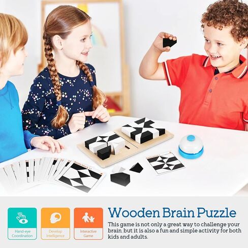 Vaguelly Hidden Building Puzzle Block Toy,Brain Teaser Puzzle Logic Toys for Kids,STEM Montessori Early Educational Toys,40 Challenges Cards,Christmas Stocking Stuffer for Boys Girls in Saudi Arabia