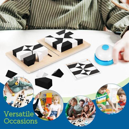 Vaguelly Hidden Building Puzzle Block Toy,Brain Teaser Puzzle Logic Toys for Kids,STEM Montessori Early Educational Toys,40 Challenges Cards,Christmas Stocking Stuffer for Boys Girls in Saudi Arabia