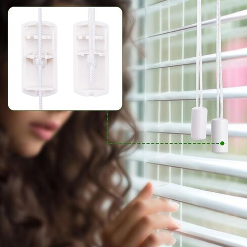 20Pcs Breakaway Cord Condensers Blind Cord Holder Anti Strangulation Design Window Pull Knobs Compatible with All Horizontal Blinds in Saudi Arabia
