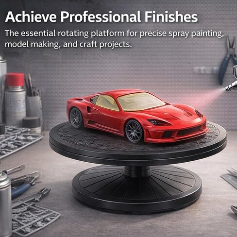 Gugxiom Spray Work Painting Stand Set, Plastic Turnable Painting Turn Table Stand, for Holding Model Cars, Tanks, Airplanes, for Airbrush Spray in Saudi Arabia