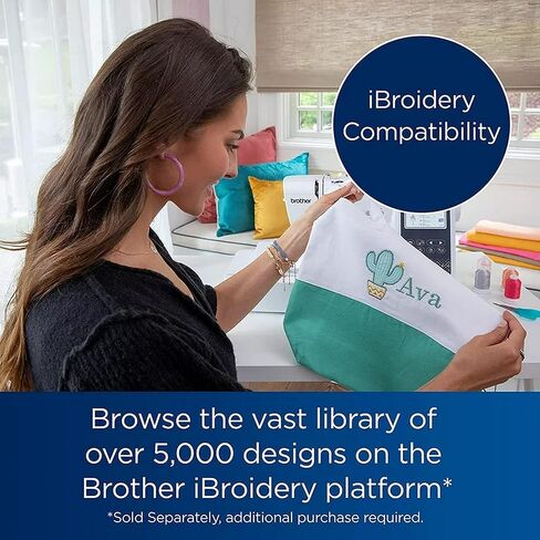 Brother SE700 Combo 2-in-1 Embroidery & Sewing Machine with 40 Embroidery Spools, Artspira & Accessories in Saudi Arabia