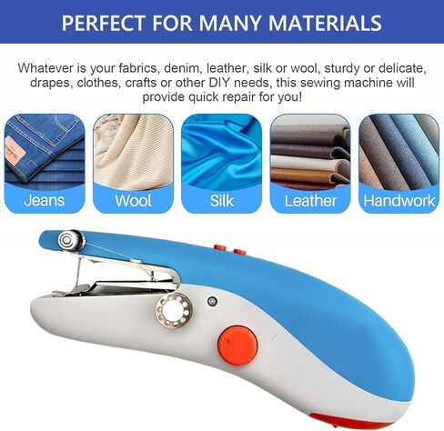 ماكينة خياطة محمولة للخياطة السريعة، ماكينة خياطة صغيرة مع أدوات خياطة للمنزل والسفر in Kuwait