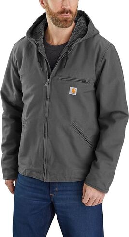 Carhartt Men's Relaxed Fit Washed Duck Sherpa-Lined Jacket in Saudi Arabia
