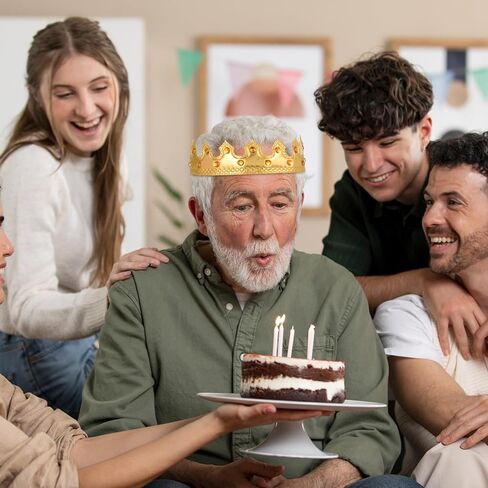 قطعتان من تاج الأمير الذهبي، تيجان الملك مقاس 55.88 سم، أغطية رأس تاج الأمير قابلة للتعديل لحفلات أعياد الميلاد، دعامة للارتداء in Saudi Arabia