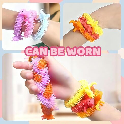 36Pcs Valentine's Day Gift Cards with Unicorn Stretchy Strings Toys,Sensory Fidget Stretch Toys Bulk for Kids,Anti-Anxiety Autism Toy,School Classroom Exchange Prizes,Valentine Party Favors in Saudi Arabia