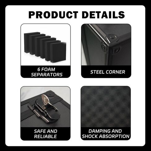 Sports Card Storage Box: 3500 Card Capacity Aluminum Trading Card Storage Case for Large Card Collections Home Study Collectors - Guard Your Collection's Value & Pride of Curation in Saudi Arabia