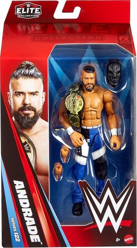 Mattel WWE Elite Action Figure & Accessories، مجموعة السلسلة #122، أندرادي قابلة للتجميع مقاس 6 بوصة مع 25 نقطة مفصلية وأيدي قابلة للتبديل in Kuwait