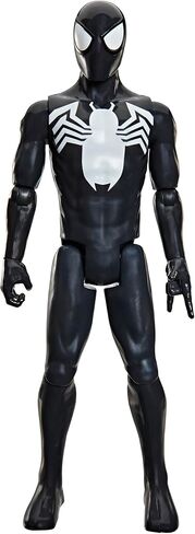 SPIDER-MAN Marvel Titan Series Black Suit Action Figure, 12-Inch-Scale (30 cm) Super Hero Toys for Kids Ages 4+ in Saudi Arabia