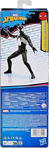 SPIDER-MAN Marvel Titan Series Black Suit Action Figure, 12-Inch-Scale (30 cm) Super Hero Toys for Kids Ages 4+ in Saudi Arabia