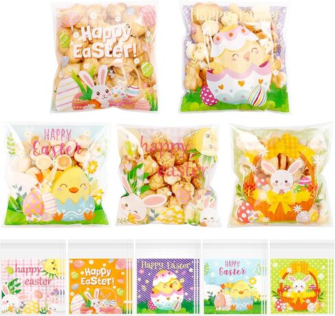 Valentine Treat Bags, 150 PCS Valentines Cellophane Treat Bags, Valentines Goodie Bag, Self-Sealing Plastic Clear Candy Cookie Gift Ziplock Bag for Valentine's Day Holiday Party Favor Supplies in Saudi Arabia