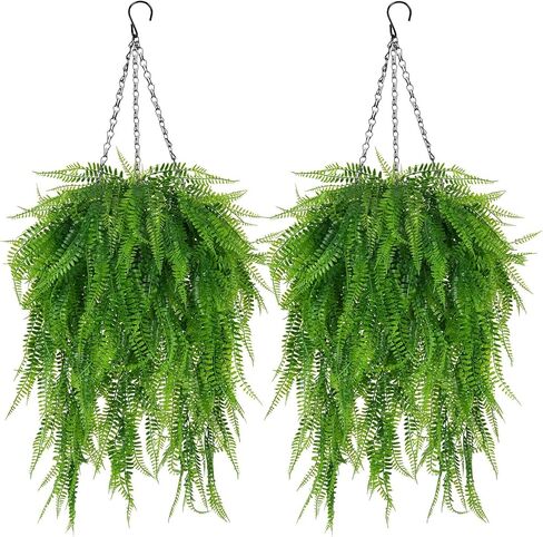 Artificial Succulents Hanging Plants-4 PCS Fake String of Pearls Greenery Plant Wall Decor Faux Hanging Nature Plants for House Living Room Bathroom Bedroom Shelf Balcony Garden Indoor Outdoor（27.5"） in Saudi Arabia