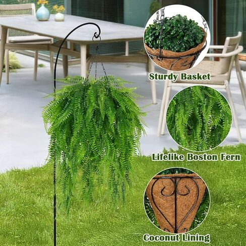 Artificial Succulents Hanging Plants-4 PCS Fake String of Pearls Greenery Plant Wall Decor Faux Hanging Nature Plants for House Living Room Bathroom Bedroom Shelf Balcony Garden Indoor Outdoor（27.5"） in Saudi Arabia