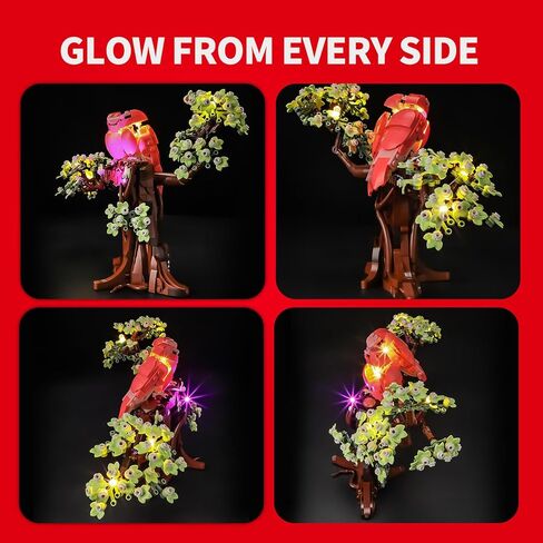 مجموعة إضاءة BRIKSMAX 2.0 متوافقة مع مجموعات بناء Lego Ideas Love Birds 21365 - مجموعات إضاءة LED الأصلية (الملحقات فقط) للعرض، هدية وهواة جمع الهدايا المثالية لعيد الحب in Saudi Arabia