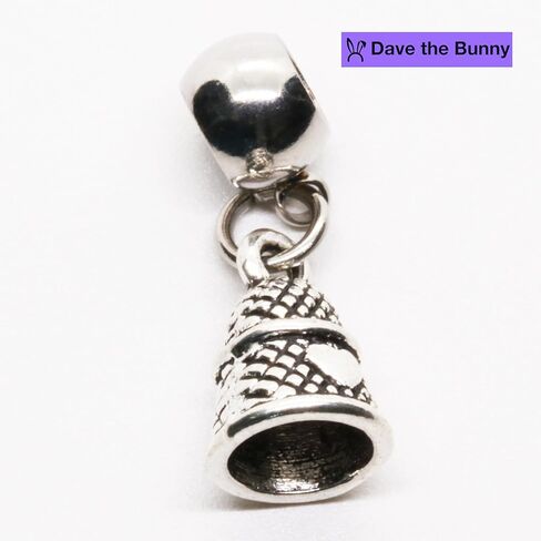 Dave The Bunny Thimble Charm لمستلزمات الخياطة - إكسسوارات خياطة أنيقة ومنتجات خياطة فريدة من نوعها هدية للمتحمسين - هدية رائعة للحرف اليدوية والخياطة لهواة الجمع in Saudi Arabia
