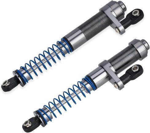 ممتص الصدمات المعدني القابل للتعديل 80-100 مم لسيارة زاحفة 1/10 RC محورية SCX10 90046 Capra TRX4 Redcat Gen8 ترقية (التيتانيوم) in Saudi Arabia