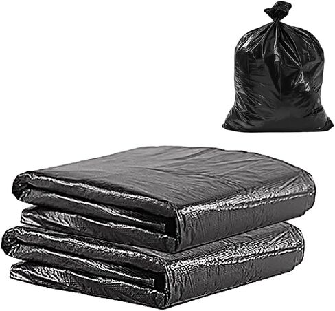 100 كيس براز للكلاب بحجم 23.6 × 21.6 بوصة لسلة قمامة براز الكلاب بسعة 20 لتر، باللون الأسود in Kuwait