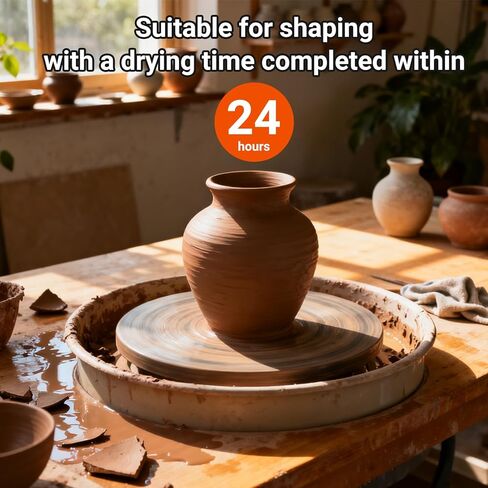 Air Dry Clay Kit 10 LBs + 42 Pcs Pottery Tools - Non-Toxic Organic Clay for Sculpting, Hand Modeling & Throwing, for Art Classes Ceramics Workshops (White) in Saudi Arabia