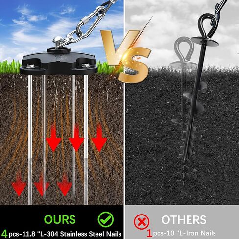 Dog Tie Out Cable and Stake for Camping,360°Swivel Dog Run- No Tangle,with 20FT Heavy Duty Cable,Rust Proof Runner Can Hold Up to 150 LBS Dogs for Park,Camping, Suitable for Any Tie Out Cable in Saudi Arabia